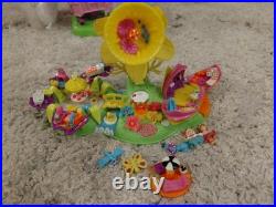 Polly Pocket Vintage Totally Flowers fairy village Bluebird toys minty