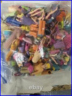 Polly Pocket Vintage Toys Lot Of 0ver 50 Pieces Used