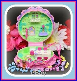 Polly Pocket Vtg 1994 Birthday Surprise Pink Cake Compact DOLLS Bluebird