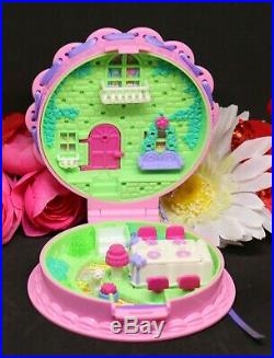 Polly Pocket Vtg 1994 Birthday Surprise Pink Cake Compact DOLLS Bluebird