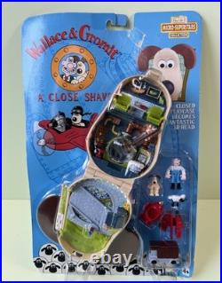 Polly Pocket WALLACE & GROMIT A Close Shave Vintage BLUEBIRD Playset NEW RARE