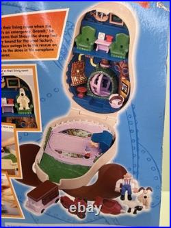 Polly Pocket WALLACE & GROMIT A Close Shave Vintage BLUEBIRD Playset NEW RARE