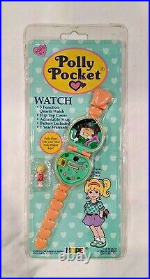 Polly Pocket Watch Quartz Flip Top Watch Sealed Vintage 1994 Bluebird Toy NEW