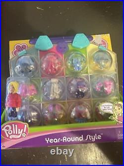 Polly Pocket Year Round Style Playset Calendar Girl Carrying Case Outfits 2004