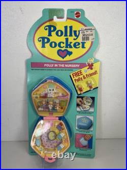 Polly Pocket in the Nursery Pink Compact Playset 1992 Bluebird Vintage. New