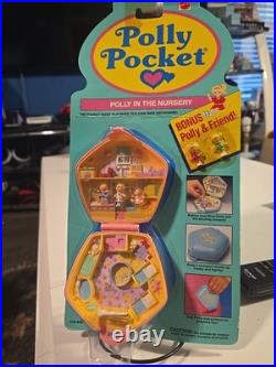 Polly Pocket in the Nursery Pink Compact Playset 1992 Bluebird Vintage. New Polly Pocket in the Nursery Pink Compact Playset 1992 Bluebird Vintage. New