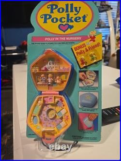 Polly Pocket in the Nursery Pink Compact Playset 1992 Bluebird Vintage. New Polly Pocket in the Nursery Pink Compact Playset 1992 Bluebird Vintage. New