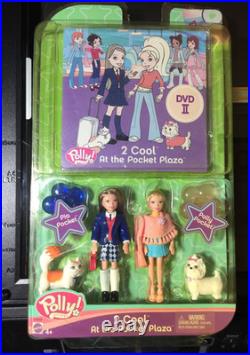 Polly Pocket nib Lot 5 Vintage 2001/2005/2007 2 Cool At The Pocket Plaza more