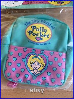 Polly Pocket vintage Micro Backpack Belt Purse Unopened Original Bluebird Bag