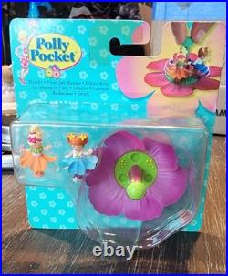 RAE Polly Pocket TWIRLER Flower Fairies NRFB 1998 Bluebird Toys Playset