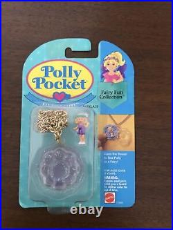 RARE Polly Pocket Flutter Fairy Necklace. NEW, SEALED, NRFB