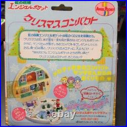 Rainbow Fairy Angel Pocket Polly Pocket Christmas Compact 2 NIB Bandai Showa