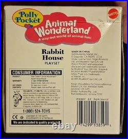 Rare! 1995 Polly Pocket Rabbit House Animal Wonderland Collection in Box