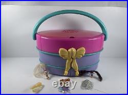 Rare Bluebird Vintage Polly pocket 1995 Light-Up fashion show hat box