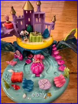 Rare Disney Polly Pocket 1996 The Little Mermaid Ariel's Undersea Castle Playset