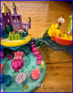 Rare Disney Polly Pocket 1996 The Little Mermaid Ariel's Undersea Castle Playset