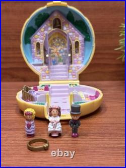 Rare Polly Pocket 1989 Nancy's Wedding Clamshell With Ring? Complete Mint Cond