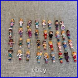 Rare Vintage 1994 Bluebird Polly Pocket Pollyville -10 Buildings & Mat & Figures