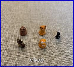 Rare Vintage 1994 Bluebird Polly Pocket Pollyville -10 Buildings & Mat & Figures