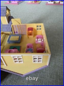 Rare Vintage 1994 Bluebird Polly Pocket Pollyville -10 Buildings & Mat & Figures