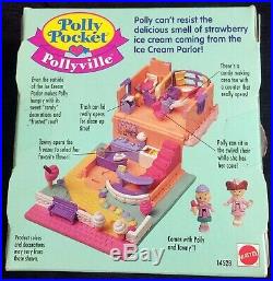 Rare Vintage 1995 Polly Pocket Ice Cream Parlor New Sealed 14528 Nrfb Strawberry
