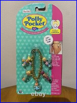 Rare Vintage Bluebird 1993 Polly Pocket Charm Bracelet Unopened Sealed On Card