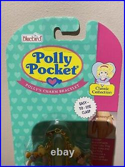 Rare Vintage Bluebird 1993 Polly Pocket Charm Bracelet Unopened Sealed On Card