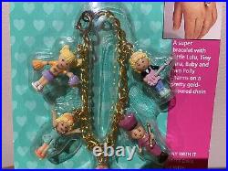 Rare Vintage Bluebird 1993 Polly Pocket Charm Bracelet Unopened Sealed On Card