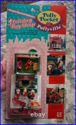 SEALED VINTAGE 1995 Bluebird Polly Pocket Pollyville Holiday Toy Shop Christmas