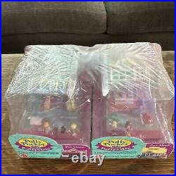 Sealed! Polly Pocket Pollyville Pet Store Mattel 1994 No. 11198 & 11197 Vintage