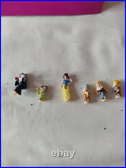 Snow White Seven Dwarves Cottage Polly Pocket Bluebird VTG Light Up Works 100%