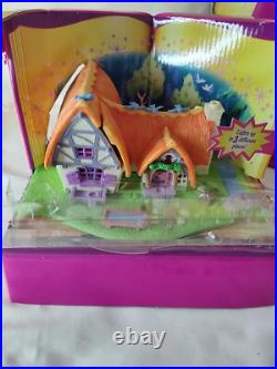 Snow White Seven Dwarves Cottage Polly Pocket Bluebird VTG Light Up Works 100%