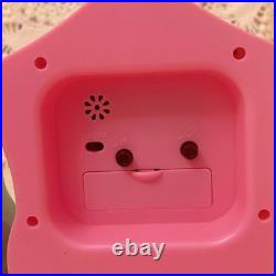 Swimmer Retro Flower Clock Set Polly Pocket Pink Green Vintage Display