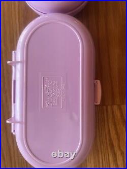 TWO Sets Vintage 1992 Polly Pocket Stampin' School Stamper Compacts 10 Dolls