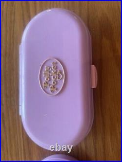TWO Sets Vintage 1992 Polly Pocket Stampin' School Stamper Compacts 10 Dolls
