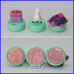 Ultra Rare 1992 Vintage Polly Pocket Birthday Party Stamper 100% Complete Cake