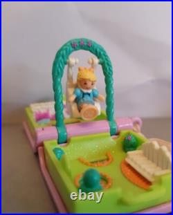 Ultra Rare Vintage Bluebird 1995 Polly Pocket Garden Sparkle Locket 99% Complete