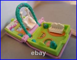 Ultra Rare Vintage Bluebird 1995 Polly Pocket Garden Sparkle Locket 99% Complete