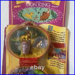 VINTAGE 1996 DISNEY LION KING Bluebird Polly Pocket Playset with 4 Figures New