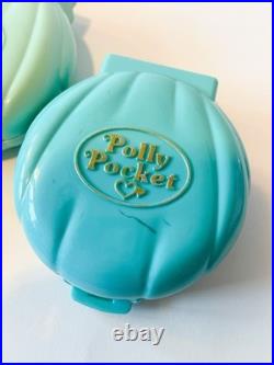 VINTAGE LOT OF 9 BLUEBIRD Polly Pocket Sets with 4 Figures compacts 1989-90 Read