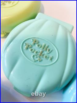 VINTAGE LOT OF 9 BLUEBIRD Polly Pocket Sets with 4 Figures compacts 1989-90 Read