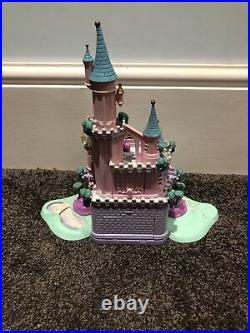 VINTAGE POLLY POCKET CINDERELLA CASTLE 99% Complete Fully Working With Figures