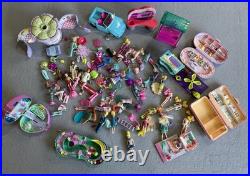 VINTAGE Polly Pocket 90s Toys HUGE Lot Bluebird Mattel Cases Dolls Clothes Shoes