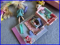 VINTAGE Polly Pocket 90s Toys HUGE Lot Bluebird Mattel Cases Dolls Clothes Shoes