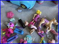 VINTAGE Polly Pocket 90s Toys HUGE Lot Bluebird Mattel Cases Dolls Clothes Shoes