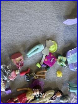 VINTAGE Polly Pocket 90s Toys HUGE Lot Bluebird Mattel Cases Dolls Clothes Shoes