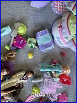 VINTAGE Polly Pocket 90s Toys HUGE Lot Bluebird Mattel Cases Dolls Clothes Shoes