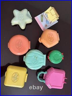 VINTAGE Polly Pocket Lot BLUEBIRD 1989-1993 Compacts + 2 Figures