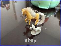 VINTAGE Polly Pocket Lot BLUEBIRD 1989-1993 Compacts + 2 Figures