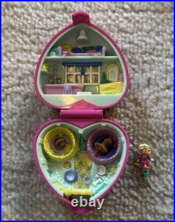 VINTAGE Polly Pocket Pet Parade Set Of 4 Complete With Figures